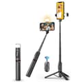 Q12s Bluetooth-fjärrkontroll roterbart stativ för selfie-stick med fyllnadsljus Not Specified
