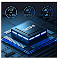 Miniatyrbilde 5 av 5: Tv-boks Android 10 4 GB 32 GB 4K H.265 Mediaspiller 3D Video 2,4 G 6 GHz Wifi Bluetooth Smart Tv-boks Dekoder UK PLUG