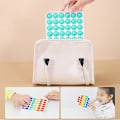 Miniatyrbillede 5 af 5: Firkantet Form Tryk Boble Simple Dimple Fidget Legetøj Multicolor
