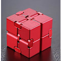 Miniatyrbilde 2 av 3: Stress Relief Infinity Cube Bærbar Dekompresjonsleke red