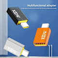 Miniatyrbillede 3 af 5: [LCS] USB C til USB Adapter 3.0 10 Gbps USB til USB C Adapter USB C Han til USB 3.0 Orange color