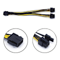 Miniatyrbild 3 av 4: 5-pack pci-e 8pin till 2x 8 pin (6+2) strömsplitterkabel för pci