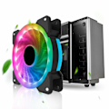 Miniatyrbillede 1 af 5: Computer CPU LED RGB Kabinet Blæser Computer Køler 120mm