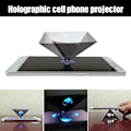 Miniatyrbild 2 av 4: 3D Holografisk Hållbar Portabel Projektor Med Pyramid Display Stöd Universal Mini Projektor För