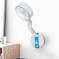 Miniatyrbild 5 av 5: LED-lampa+Solpanel 4 Färg 7-tums Solcellsdriven Tyst Skrivbordsfläkt (Blå)