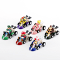 Miniatyrbild 1 av 2: Set med 6 tårtdekorationer för barn Super Mario Kart Bilar Tårtdekorationer och Cupcakesdekorationer