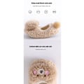 Miniatyrbillede 3 af 5: Baby Småbørn Anti-slip Fuzzy Sutsko Gulv Åndbare Tykke Sko Strømper gray 0-6months