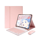Miniatyrbild 1 av 4: QWERTY Bluetooth Tangentbord Mus Skyddsfodral för Apple Ipad 10