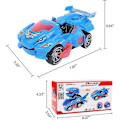 Pikkukuva 2 / 5: 2 in 1 muuntuva dinosaurus LED-auto valolla ja musiikilla, T Rex