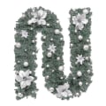 Miniatyrbilde 1 av 4: LED 2,7 m Jule Cane Garland Hage Hjem Juledekorasjoner sliver