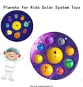 Miniatyrbilde 2 av 5: [LCS]Åtte planeter Push Pop Bubble Fidget Leker type4