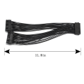 Miniatyrbillede 4 af 4: Opgradering 24pin 20+4pin Dobbelt Psu Atx Strømforsynings Adapter Kabel Konnektor Til Mining 32cm Startlinje Computer Komponenter