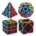 Pikkukuva 1 / 3: Hiilikuitu Speed Cube -setti 3x3 Pyramid Megaminx 3x3x3 Skewb Square-1 Speed Cube -paketti
