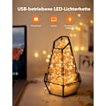Miniatyrbillede 1 af 4: 100 Led 10m USB Lys Kæde Julelys Varm Hvid Tråd Vandtæt Stemningslys (2 stk)