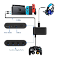 Pikkukuva 4 / 5: 3 in 1 GC -ohjainadapteri N-kytkimelle/Wii U:lle/PC:lle, 4 GameCube -ohjaimen portin muunnin