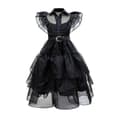 Wednesday Addams-kostume til piger 130cm