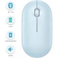 Pikkukuva 1 / 4: Bluetooth-hiiri - Langaton kaksoistilatila-hiiri (Bluetooth 4.0 + USB) - Vaaleansininen