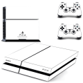 Miniatyrbilde 3 av 4: Ren hvit PS4 spillkonsoll og kontroller skin klistremerke fullt deksel faceplates dekal for Playstation 4 Dualshock 4 PS4 skin klistremerke Qptm0420
