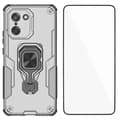 [LCS]För OnePlus Nord CE5 5G Telefonfodral PC TPU Baksida Stöd med Härdat Glas Grey