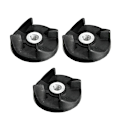 Miniatyrbilde 1 av 4: Reservedeler for elektriske Magic Cross-blader, pakning, gir, kopp, glass, kryss, flat 3Pcs Blades Gear