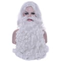 Miniatyrbild 4 av 4: Tomte Peruk Skägg Lång Vit Maskerad Kostym Tillbehör För Julfest