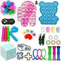 Miniatyrbild 2 av 4: Sensorisk Fidget Leksak Set Fidget Leksakspaket Tryck Bubbla Pop Fidget Leksak För Personer Med Särskilda Behov Stress A