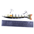Miniatyrbillede 5 af 5: 1 stk 12,7 cm 6-leddet Saltvandsfiskelokker Agnfisk Kunstig Fisk Minnow Ørred Swimbaits 3