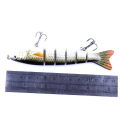 Miniatyrbillede 5 af 5: 1 stk 12,7 cm 6-leddet Saltvandsfiskelokker Agnfisk Kunstig Fisk Minnow Ørred Swimbaits 4