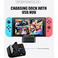 Pikkukuva 2 / 5: Monitoiminen Nintendo Switch HDMI-lataustelakka, kompakti Switch HDMI-adapteri