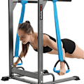 Miniatyrbild 6 av 8: 2 st Gymnastikringar, triangulär pull-up ring med justerbar blå