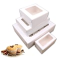 Miniatyrbillede 3 af 4: 10 stk. 2/4/6 Hullers Kraft Papir Cupcake Emballageæske Muffin Bryllupsfest Etui Holder Æske