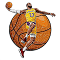 Miniatyrbilde 1 av 2: Pedagogiske treleker for barn Messi LeBron James Praktiske godsaker Lebron James LeBron James A3 LeBron James