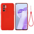 Pikkukuva 3 / 4: OnePlus 9RT 5G Pure Color nestemäinen silikonikuori Red
