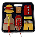 Miniatyrbild 2 av 5: Busy Board, pedagogisk reseleksak för att lära sig grundläggande klädfärdigheter set2