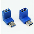 Pikkukuva 1 / 3: 2 kpl 90 ja 270 asteen USB 3.0 nopeus oikea kulma uros-naaraspääsovitin
