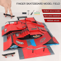 Miniatyrbilde 3 av 5: Finger Skateboards Skatepark Rampe Deler Brett Sport Spill For Barn Style F