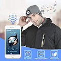 Miniatyrbillede 2 af 5: Hue med aftagelig lygte og Bluetooth, USB genopladelig
