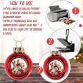 Miniatyrbilde 2 av 5: Sublimering Julekulepynt DIY Juletreheng blue