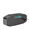 Miniatyrbild 3 av 3: Bärbar trådlös Bluetooth-högtalare för utomhusbruk, dubbla högtalare, subwoofer, LCD-display black