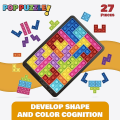 Pikkukuva 5 / 5: Pop-palapeli fidget-peli - 27 osainen palapeli pop push it bubble aisti fidget-lelut oppimislahjaksi Blue