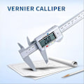 Miniatyrbild 2 av 5: 150 mm (6 tum) LCD Digital Vernier Skjutmått Mikrometer Mätverktyg Linjal Silver