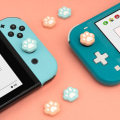 Miniatyrbild 3 av 4: Formade kattklo tumgrepp lock silikon mjukt skyddsfodral kontroller tumspak fodral för Nintendo Switch OLED Joycon NS Lite Transparent