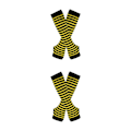 Pikkukuva 4 / 5: 1/2/3/5 Polvikorkeat sukat paksuille reisille, helpot pukea ja tekevät keltaisen ja mustan 2Set yellow and black