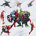 Miniatyrbild 1 av 3: Avengers Iron Man Spider-Man Superman Hulk Väggdekorationer för Sovrum