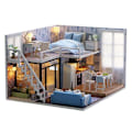 Miniatyrbild 1 av 4: 3D Trä Dockhus DIY Möbler Miniatyr Modell Julklapp