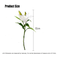 Miniatyrbild 5 av 5: 1 st Hem Vardagsrum Dekor Vit Rosa 32cm Real Touch Blommor|Konstgjorda & Torkade Blommor