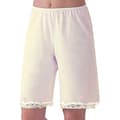 Bløde silke Snip-it shorts - Klassisk nattøj lingeri til damer Beige XXL