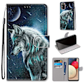 Miniatyrbillede 5 af 5: Etui til Samsung Galaxy A02s Malet Flip Cover Magnetisk Lukning