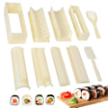 Miniatyrbild 2 av 4: Multifunktionell Sushiverktyg Risbollsform 5-i-1 Sushis 10-delars Set