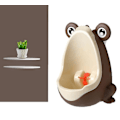 Miniatyrbild 1 av 4: Söt Groda Potträning Urinal För Pojkar brown